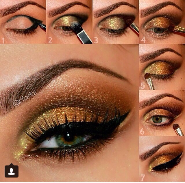 Beautiful Gold Eyeshadow Tutorial Beautiful Gold Eyeshadow Tutorial