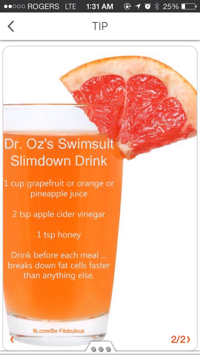 Dr oz weight loss drink