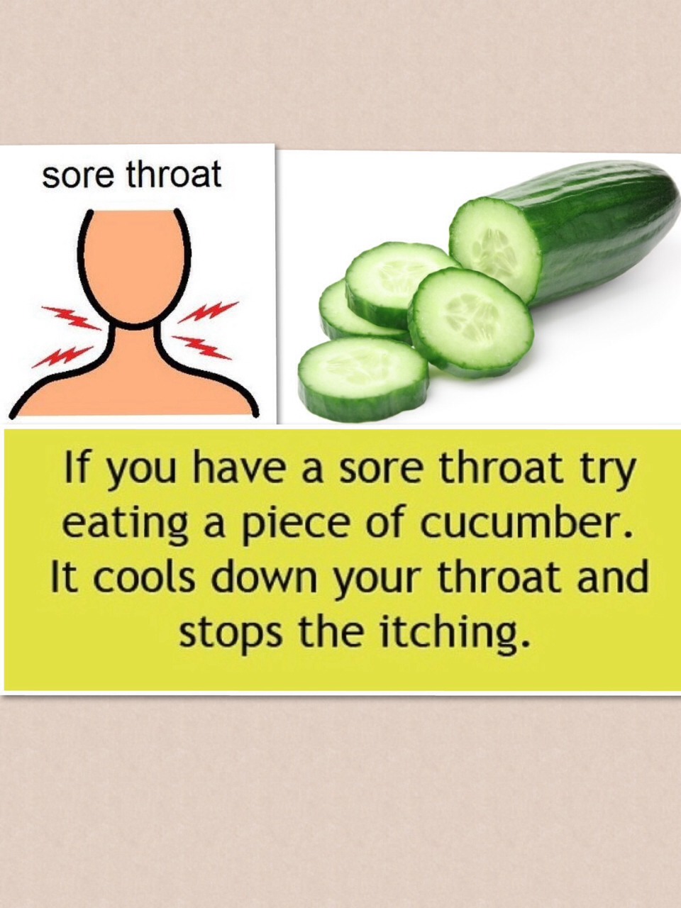 Eat A Cucumber To Stop Sore Throat From Itching Trusper