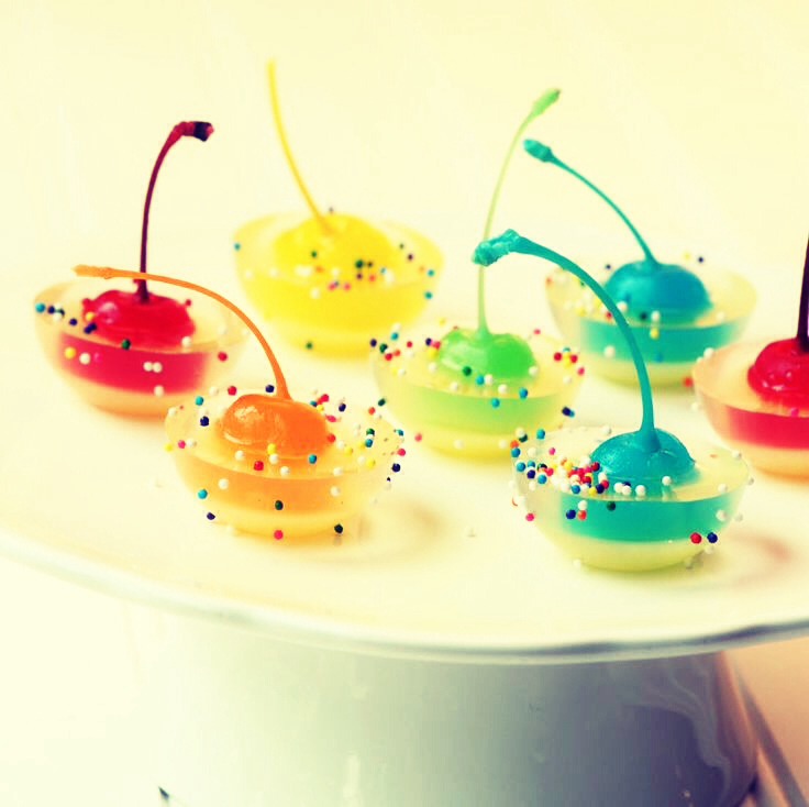 Rainbow Cherry Jello Jigglers Trusper