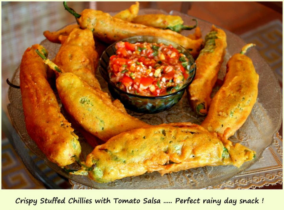 Spicy Stuffed Chilli Pakoras Trusper