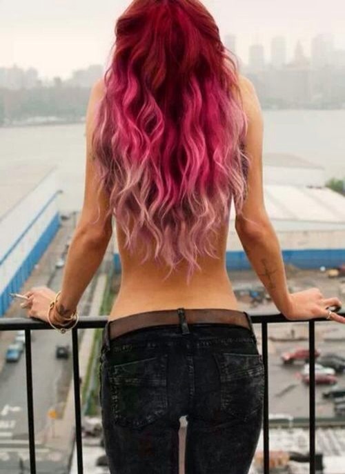 Brown And Pink Hair Tumblr