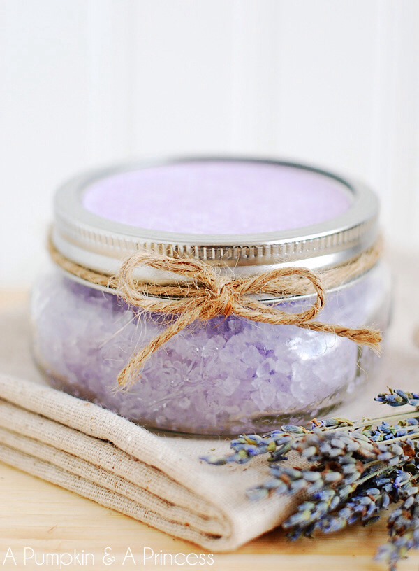 Place your bath salts over wax paper and let dry to avoid clumping