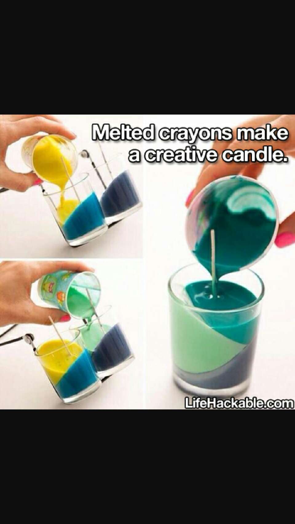 melt crayons into candles!! Trusper