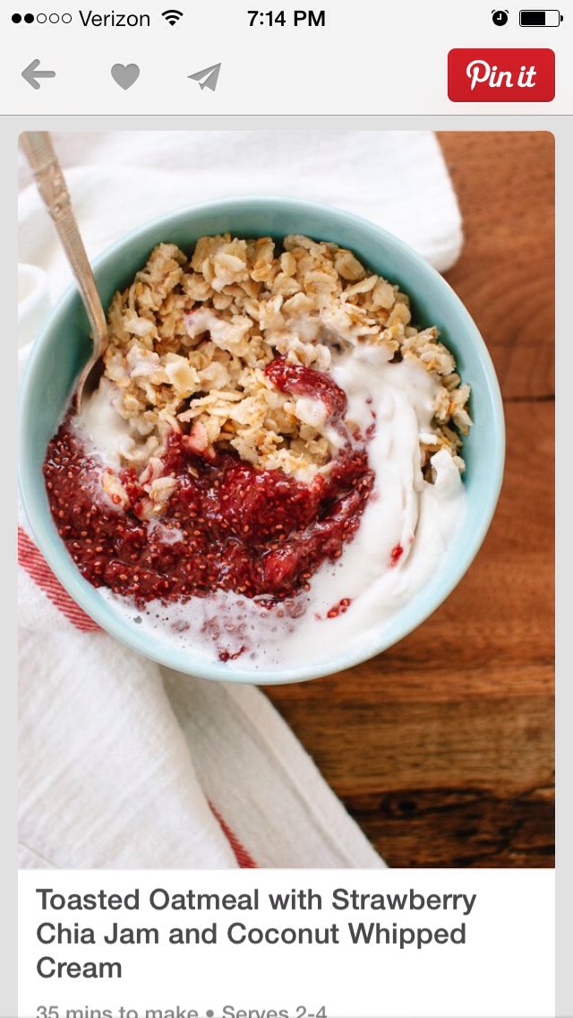 toasted oatmeal with strawberry chai jam and coconut toasted oatmeal with strawberry chai jam and coconut