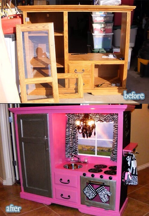 repurpose old furniture into a cute girly play kitchen set trusper repurpose old furniture into a cute girly play kitchen set trusper