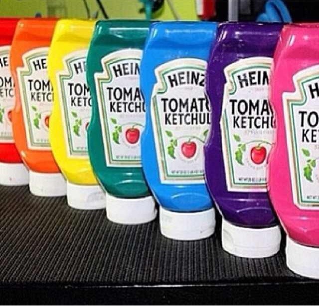 Put Paint In Old Ketchup Bottles ) Like Like!! Trusper