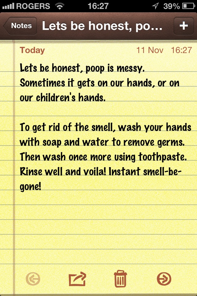 How To Get Rid Of Baby Poop Smell From Your Hands (Or Your Toddlers Hands If They're An Artist