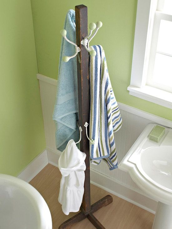 💥 👍👍 Use A Coat Rack For Your Towels! Save Space In Your Bathroom 😀😀😀