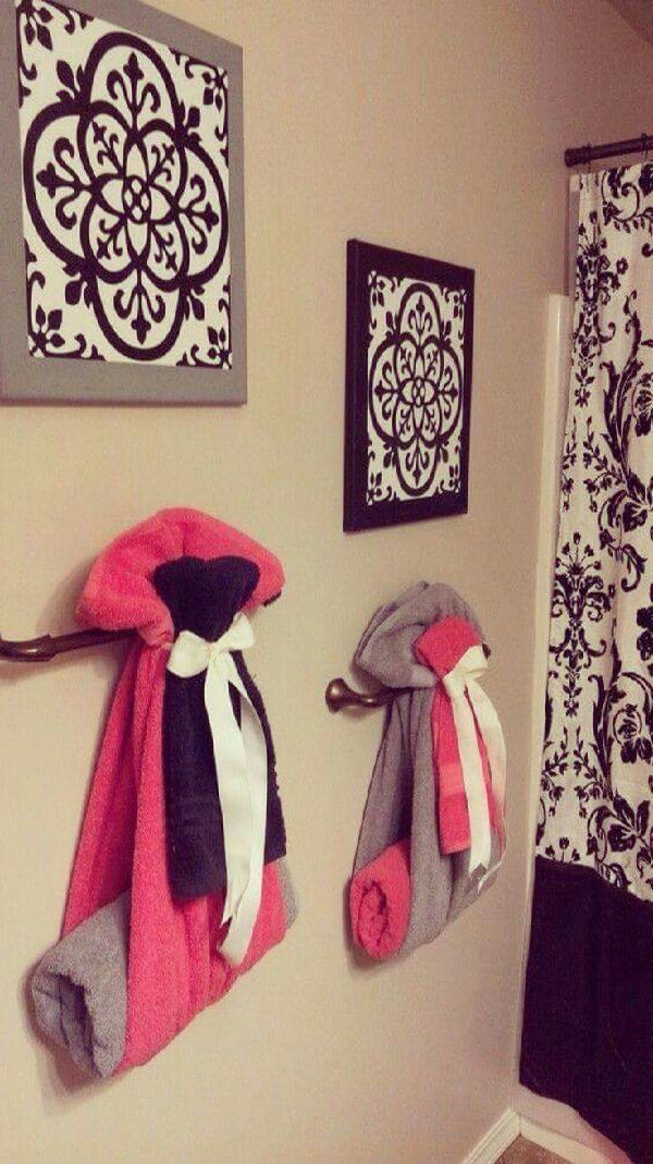 a new way to put up your Towels in the bathroom..... Trusper