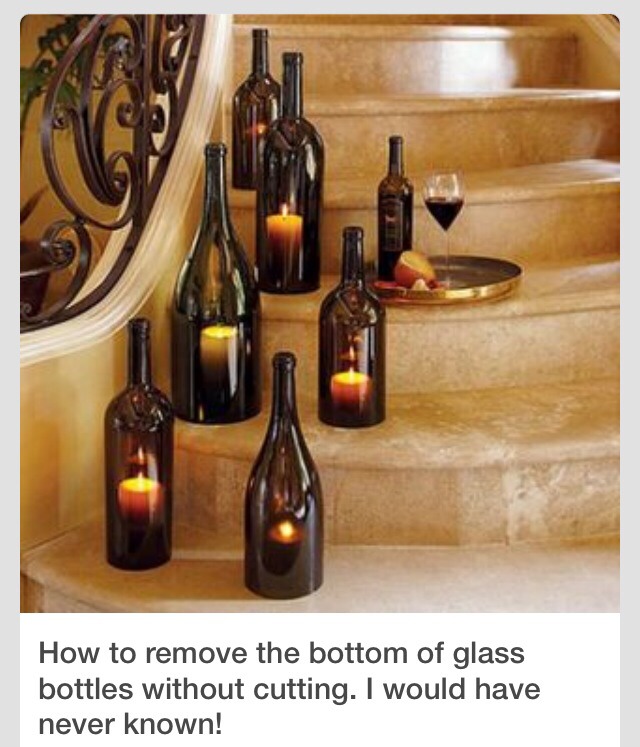 DIY How To Remove The Bottom Of A Glass Bottle Without Cutting It