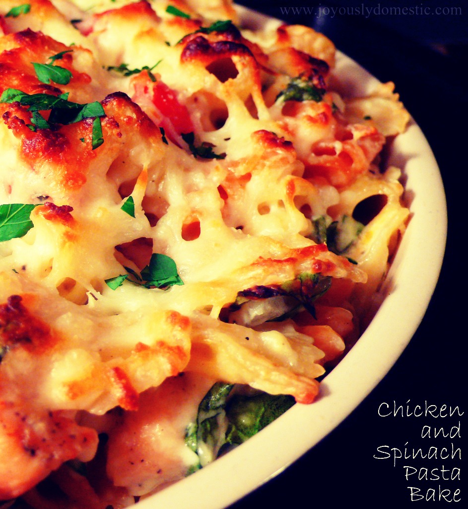 Chicken And Spinach Pasta Bake Trusper