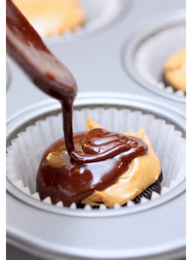 Brownie Peanut butter Oreo Cupcakes Trusper