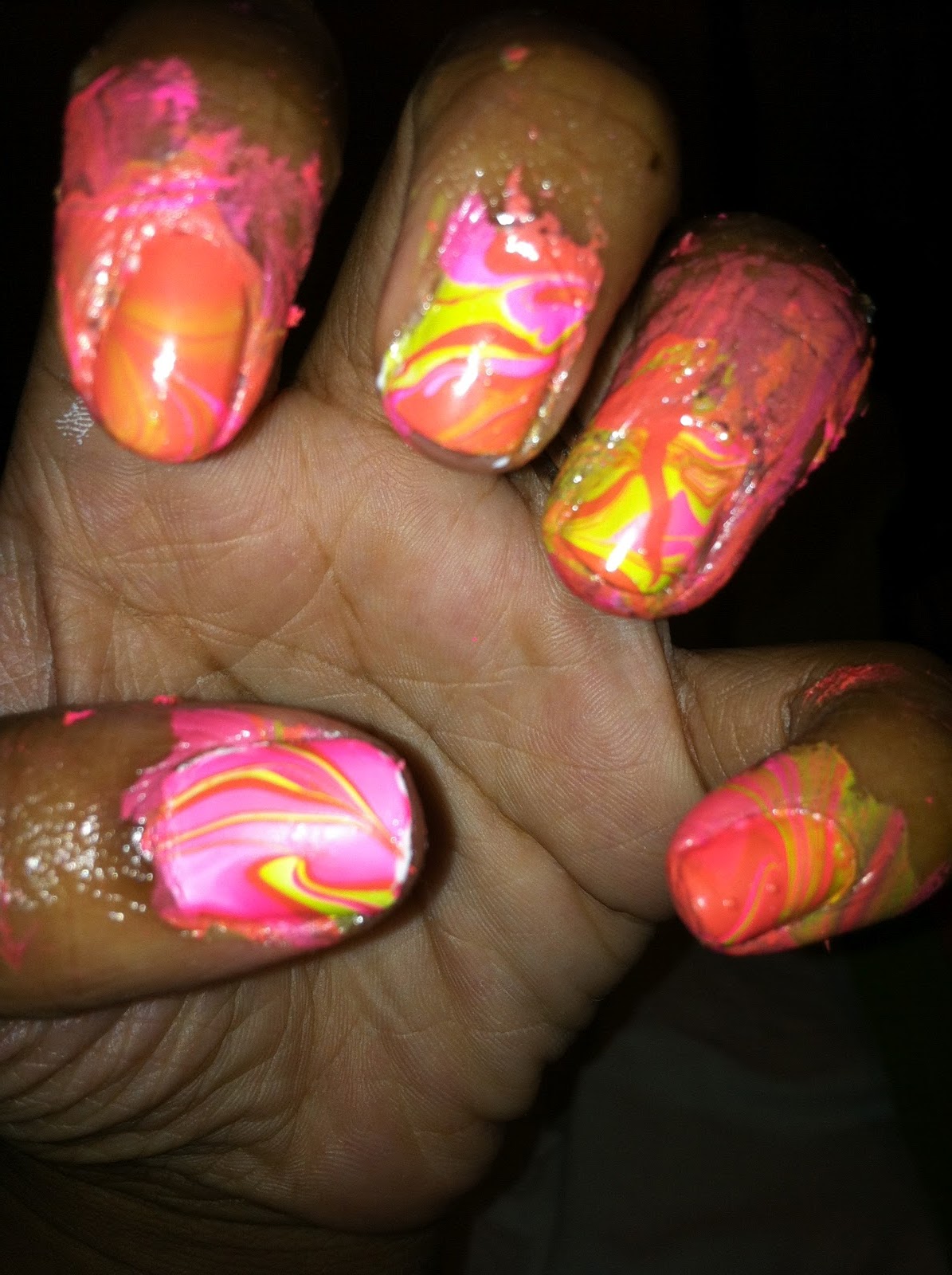 Keeping polish off fingers and on fingernails. Trusper