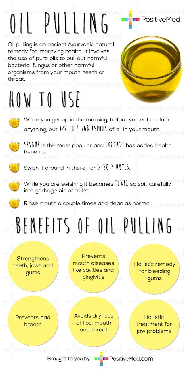 Oil Pulling Will Whiten Teeth, Get Rid Of Bad Breath, And Clear Up Skin