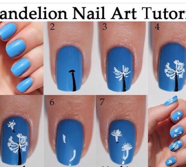Tutorial Nail Art Dengan Selotip | dandelion nail art tutorial trusper Tutorial Nail Art Dengan Selotip | dandelion nail art tutorial trusper