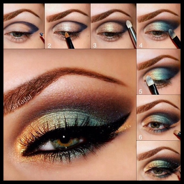 Green And Gold Eyeshadow Trusper