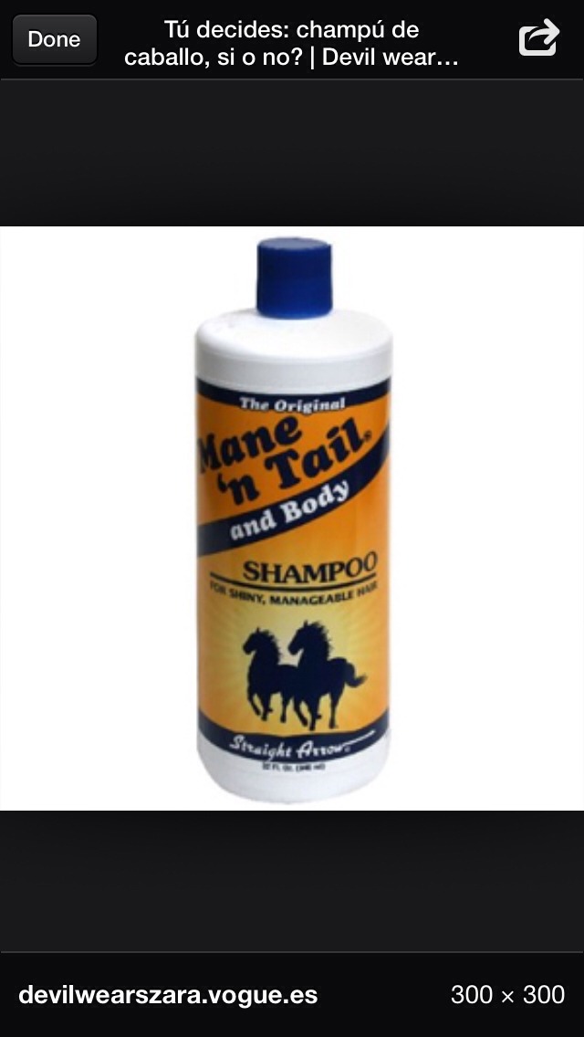 Usa El Shampoo De Caballo Es Buenisimo Para El Cabello Trusper
