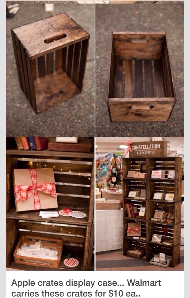 Apple Crates Display Case Trusper