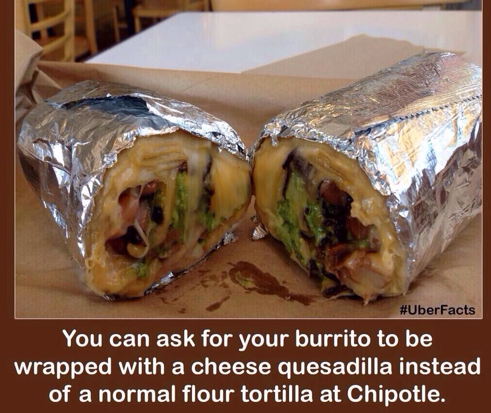 You Can Get Your Chipotle Burrito Wrapped In A Quesadilla! Trusper