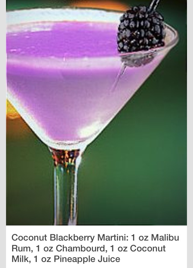 Coconut Blackberry Martini Trusper