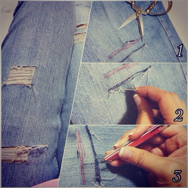 1) Prepare your scissors, needle, tweezers and your readytoberipped