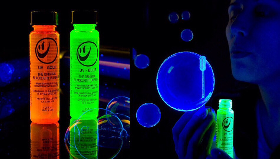 To Make Glow Bubbles!!! Break A Glow Stick. Put The Contents In A Jar