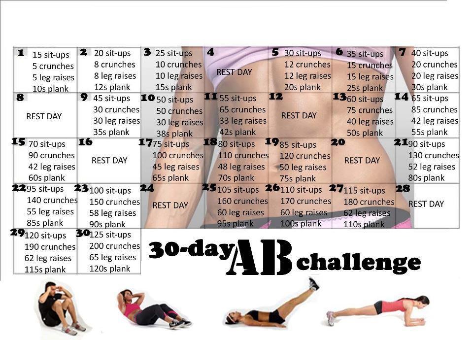 30 Day Fat Burning Exercises