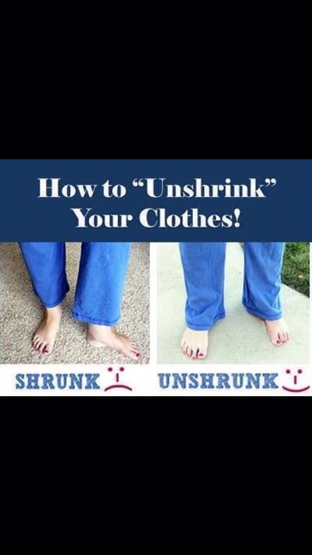 STEP BY STEP HOW TO "UNSHRINK" YOUR CLOTHES 👕👖(SERIOUSLY!) OK 2 Like 👍