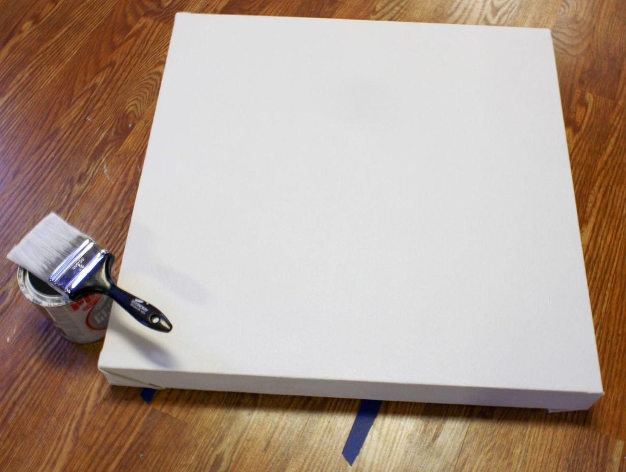 Before Painting On A Canvas, Apply Three Coats Of 'Gesso' Onto The
