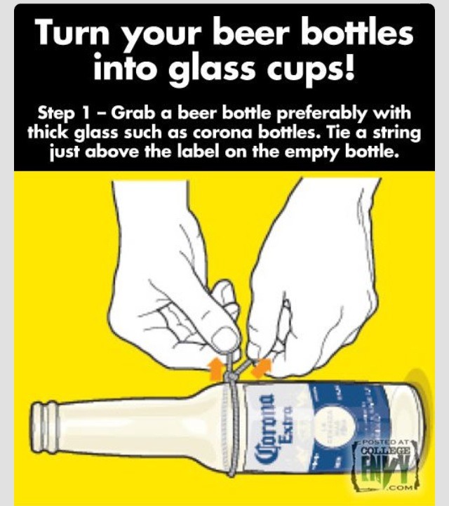 💞 Recycle Beer Bottles Into Beautiful Glasses 💞 Trusper