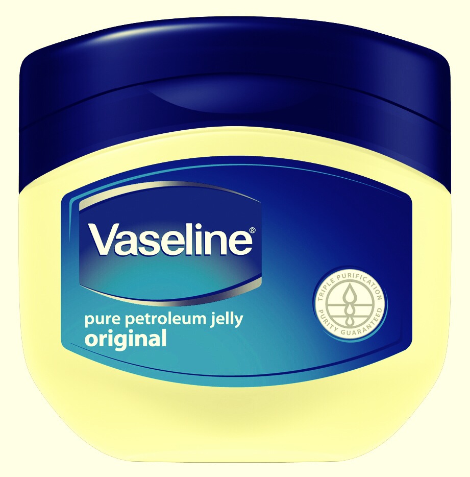 Applying a small amount of Vaseline (petroleum jelly) to your face and