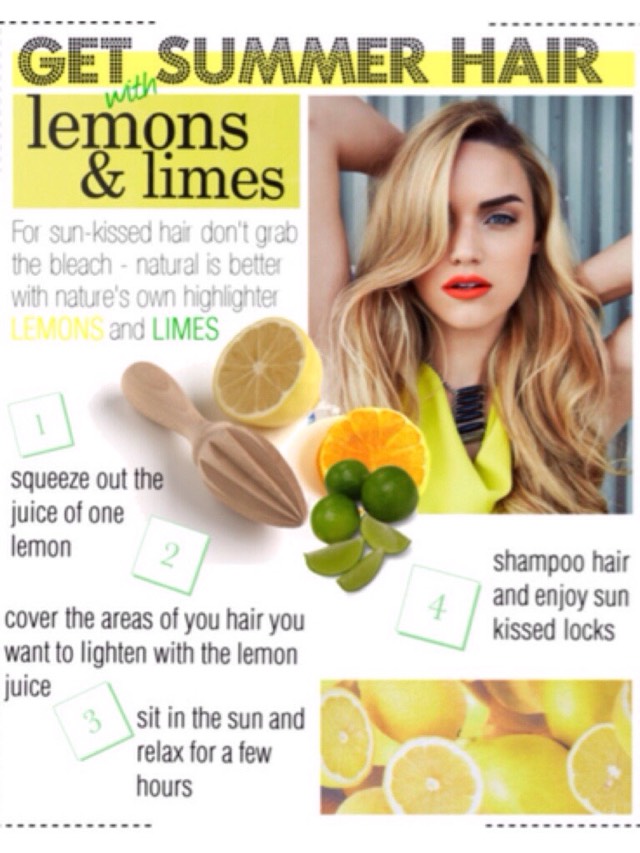 Get Summer Hair With Lemon And Limes