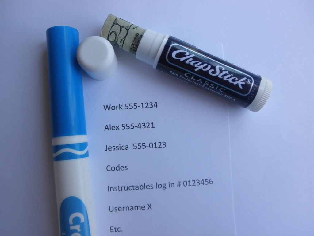 Make Empty Chapstick Tubes Into Money Holders Trusper