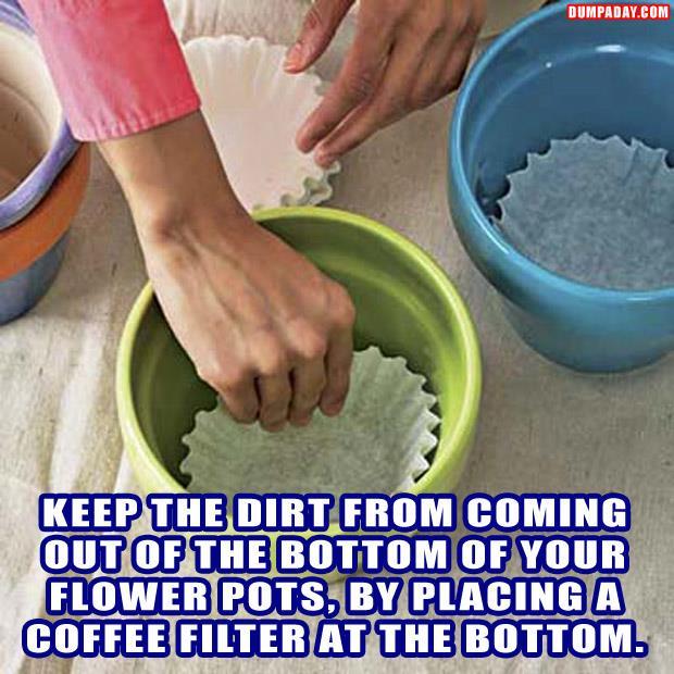 Keep The Soil From Coming Out Of The Bottom Of Your Flower Pot Trusper