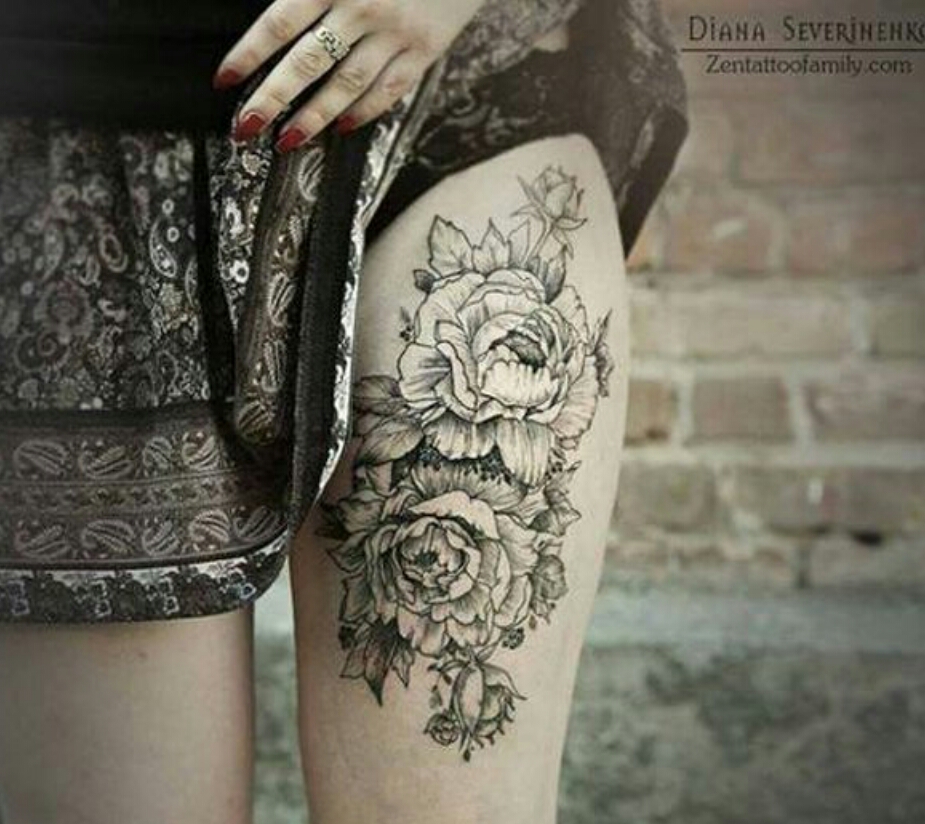 beautiful thigh tattoos trusper beautiful thigh tattoos trusper