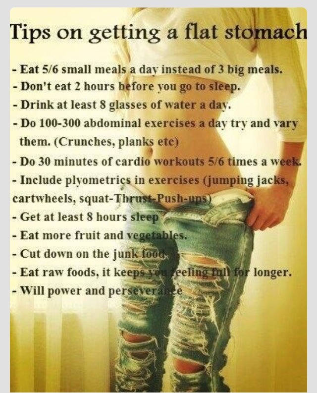 what to eat to get a flat stomach