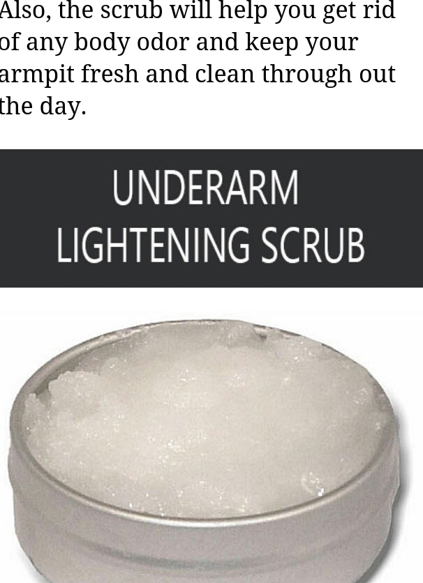  &amp; LIGHTENING UNDERARMS AT HOME VID WHITENING MASK &amp; SCRUB | Trusper
