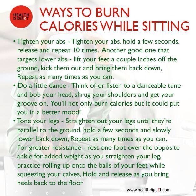 Burn Calories While Sitting 💁 Trusper