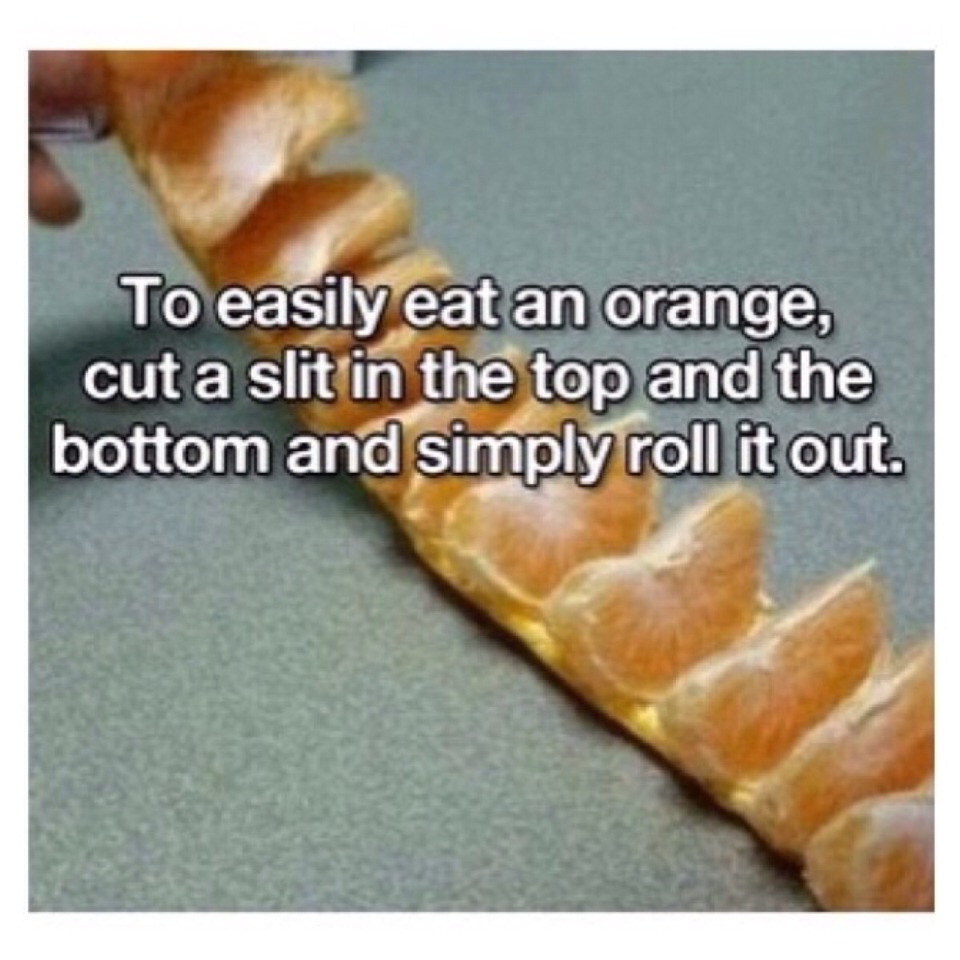 Fun Way To Peel/eat Oranges Trusper