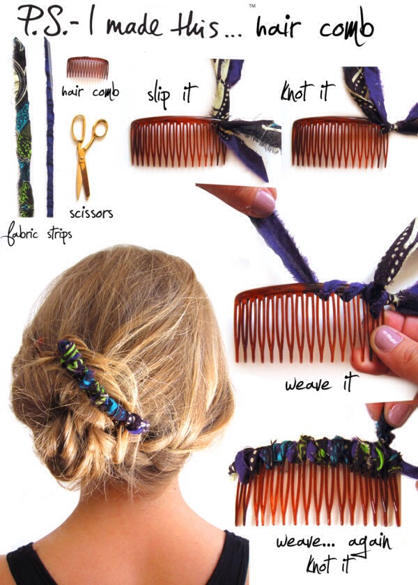 💓A Few Diy Decorative Hair Combs💓 Trusper