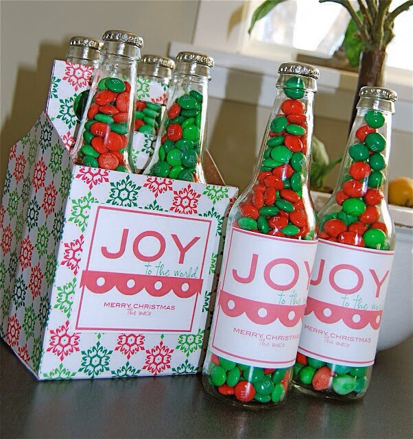 Cute Christmas Gifts For Friends Or Family Fill Glass Bottles With