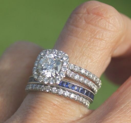 Wedding Ring With Husbands Birthstone Wedding Ring With Husbands Birthstone