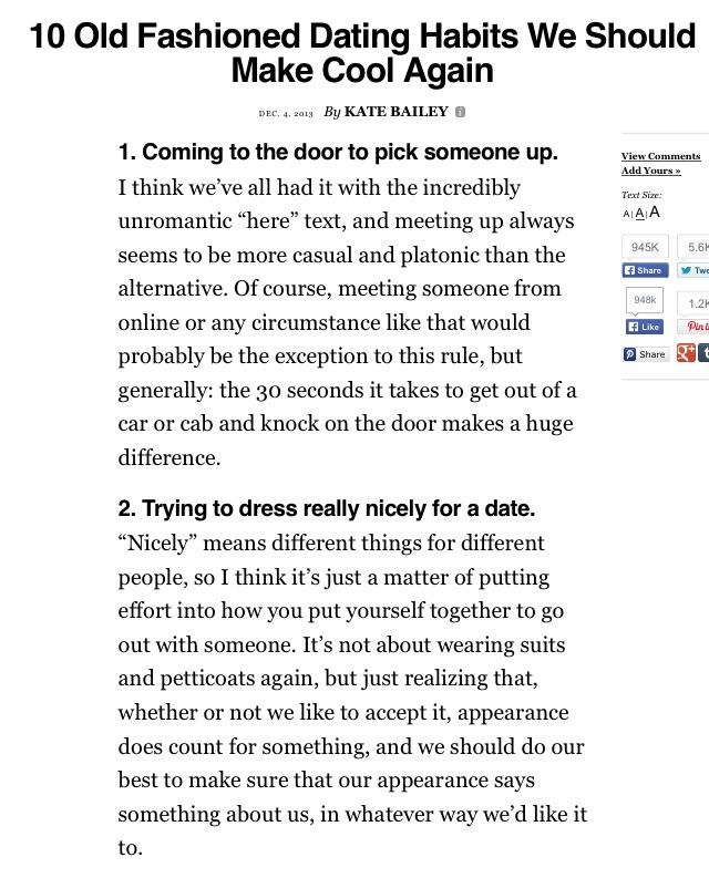 old dating habits that should be brought back old dating habits that should be brought back