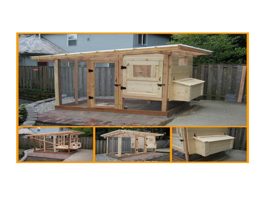 for the design of this coop came from the Wichita Cabin Coop ...