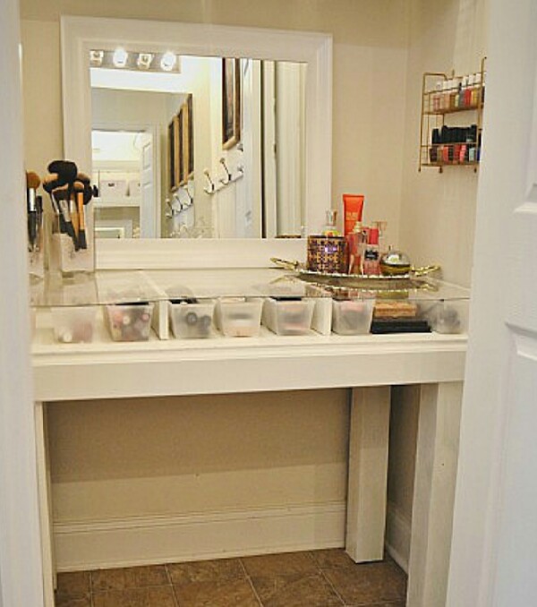 DIY Glass Top Makeup Vanity!!! Trusper
