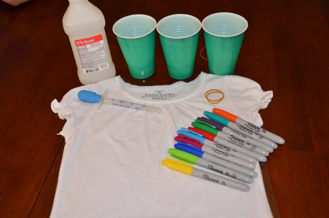 DIY sharpie And Rubbing Alcohol Tie Dye Trusper