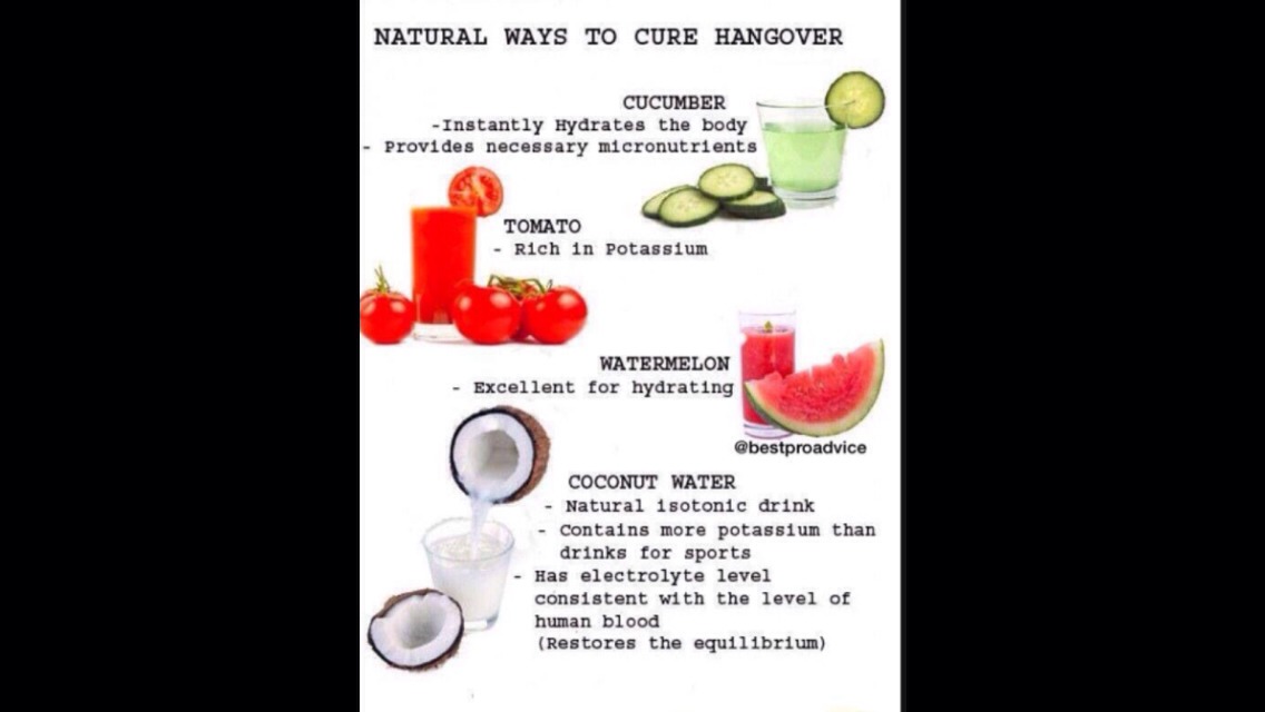 Natural Ways To Help A Hangover Natural Ways To Help A Hangover