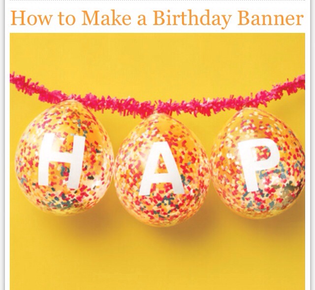 make your own birthday banner