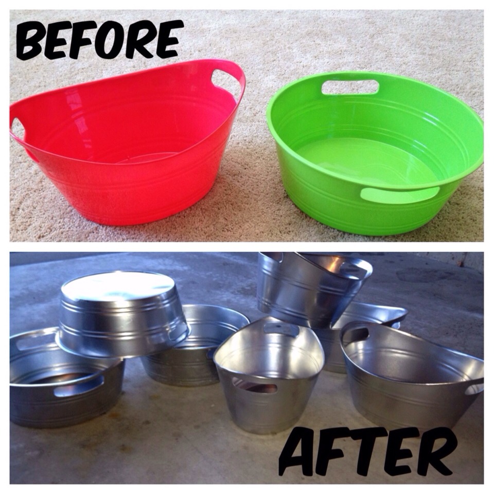 Use Metallic Spray Paint On Plastic Containers. How Cute?! | Trusper